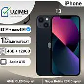Смартфон Apple iPhone 13 128 GB, темная ночь