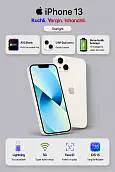 Смартфон Apple iPhone 13 128 ГБ (nano SIM+eSIM), Starlight