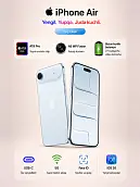 Смартфон Apple iPhone Air 512 ГБ (eSIM), Sky Blue