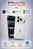 Смартфон Apple iPhone 17 Pro 256 ГБ (eSIM + eSIM), Silver