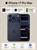 Смартфон Apple iPhone 17 Pro Max 256 ГБ (eSIM + eSIM), Deep Blue